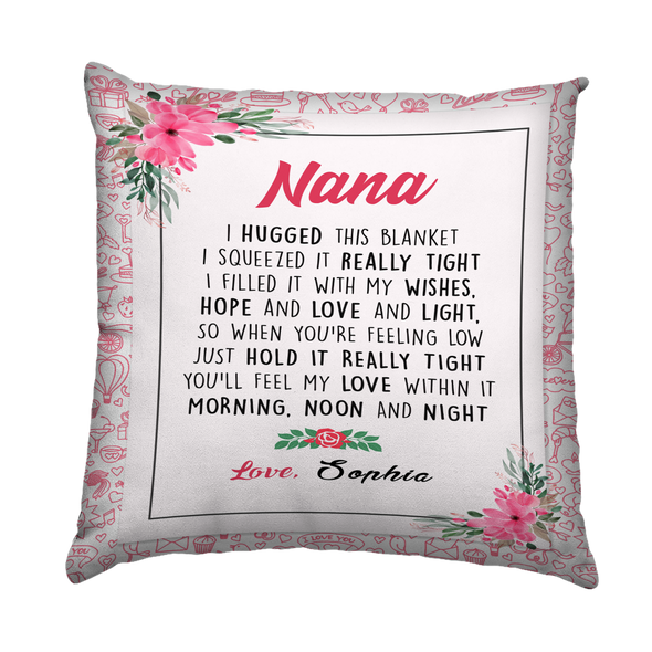 "We Hugged This" Custom Pillow - Perfect Christmas Gift