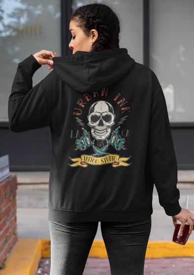 Unisex Skull Vector Printed Hoodie