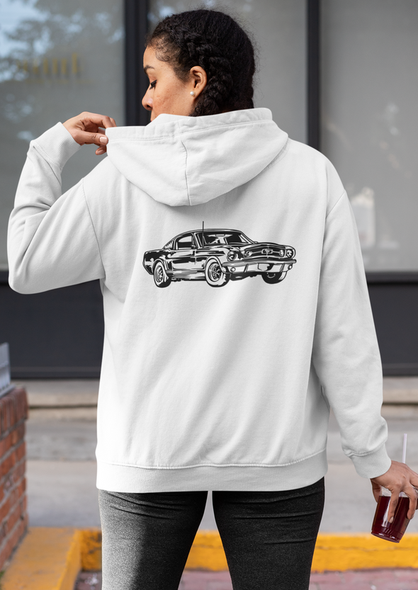 Mustang Printed Unisex Hoodie