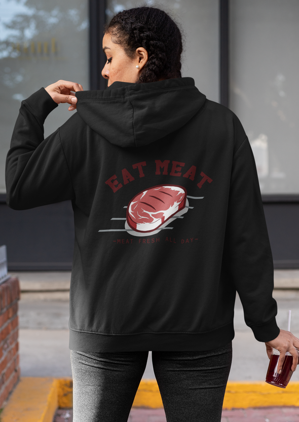Unisex Steak Printed Hoodie