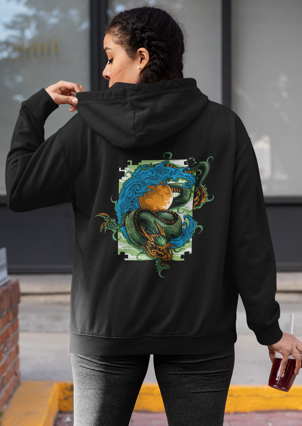 Snake Printed Unisex Hoodie