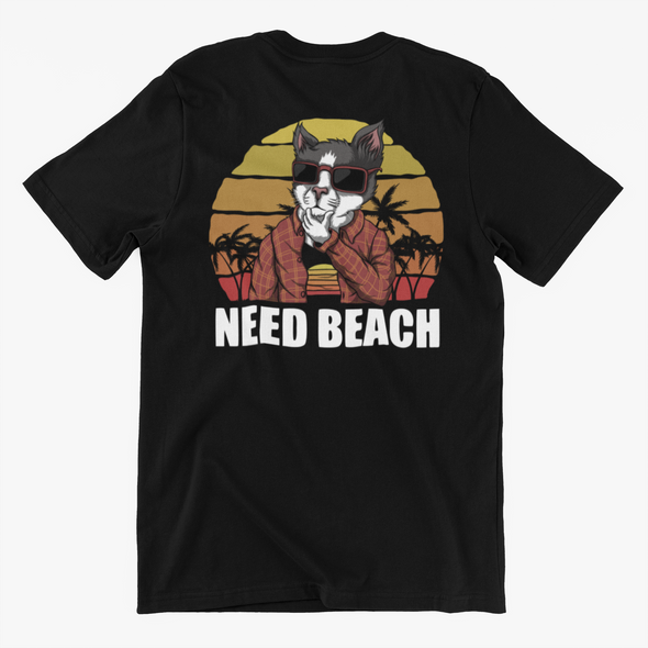 Cat Need Beach Unisex T-Shirt