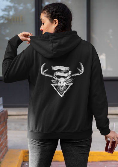 Unisex Deer Printed Hoodie