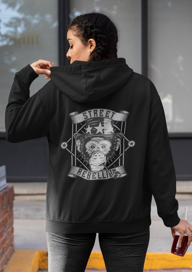 Monkey Hat Unisex Printed Hoodie