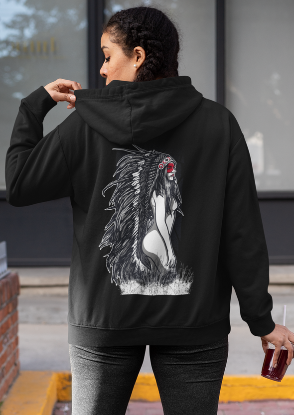 Unisex Indian Girls Printed Hoodie