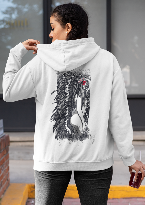 Unisex Indian Girls Printed Hoodie