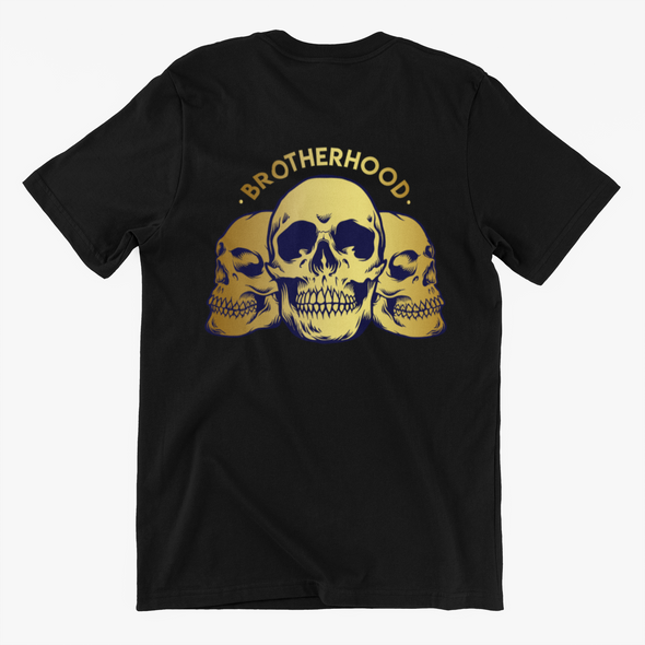 Brotherhood Gold Skull Unisex T-Shirt