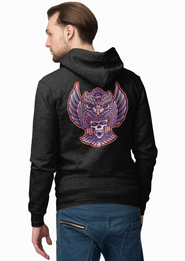 Owl Mystical with Skull Unisex  Hoodie