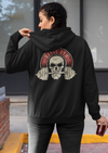 Unisex Skull Gym Badge Printed Hoodie