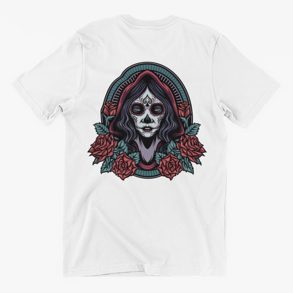 Dia De Los Muertos Girl Roses Unisex T-shirt