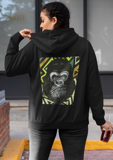 Unisex Gorilla Printed Hoodie
