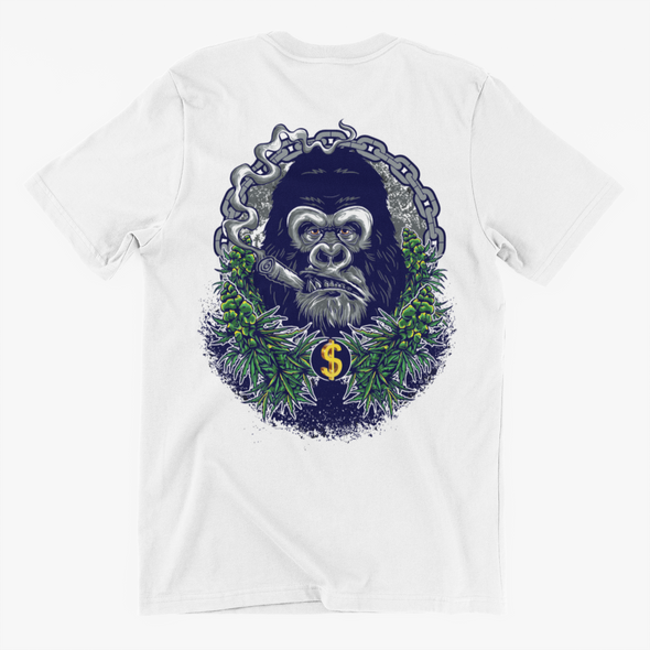 White Gorilla Printed Unisex T-shirt