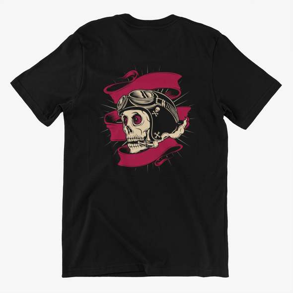 Skull Helmet Smoking Unisex T-shirt