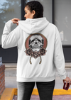 Unisex Printed Skull And Roses Hoodie