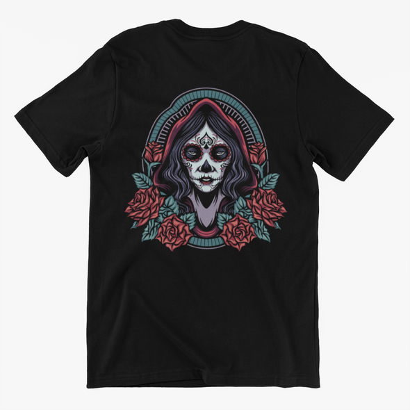 Dia De Los Muertos Girl Roses Unisex T-Shirt