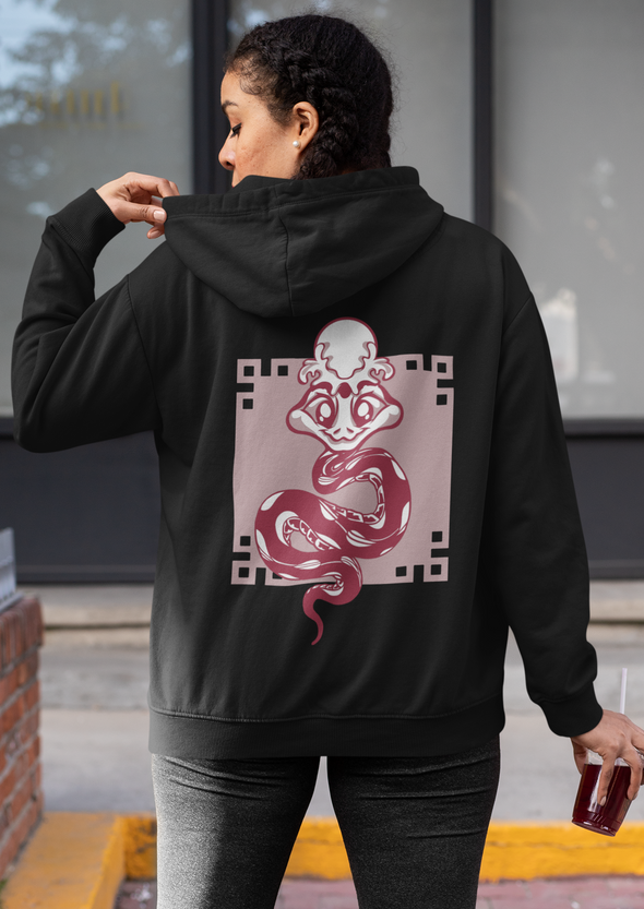 Unisex Snake Printed Hoodie