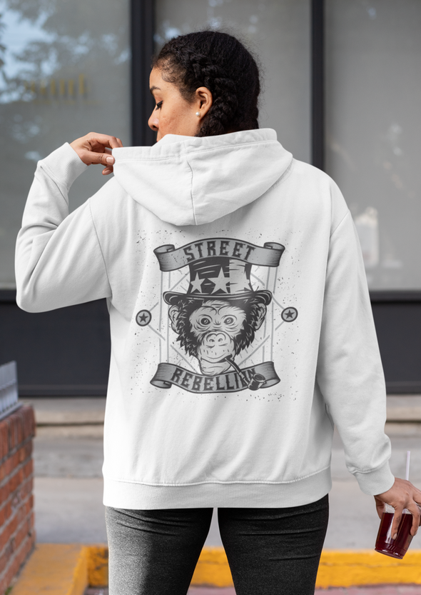 Monkey Hat Unisex Printed Hoodie