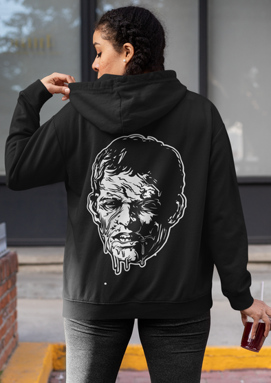Unisex Zombie Heads Printed Hoodie