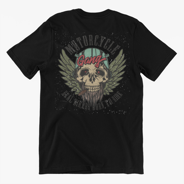 Motocross Skull Biker Unisex T-shirt