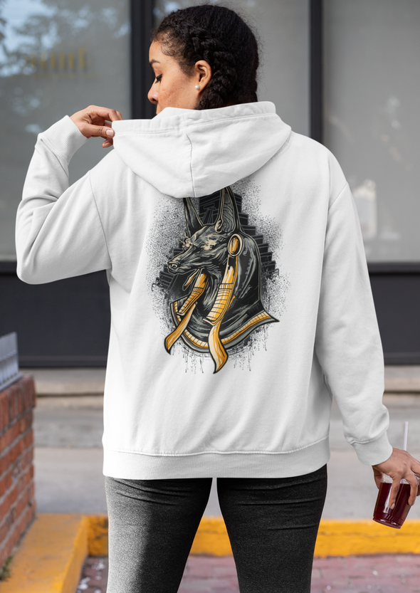 Unisex Anubis Printed Hoodie
