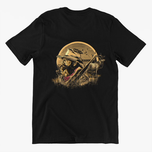 Unisex T-shirt With Hunter Print