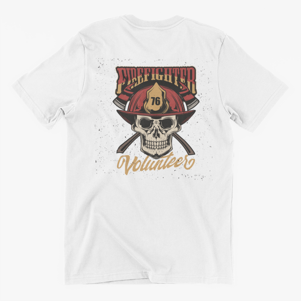Fire Fighter Skull Unisex T-Shirts