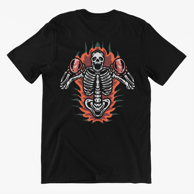 Unisex T-Shirt With Skull Boxing Print