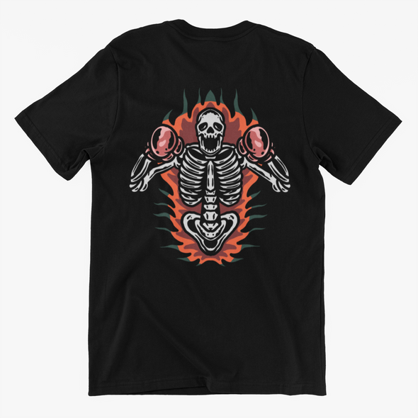Unisex T-Shirt With Skull Boxing Print