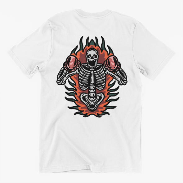 Unisex T-Shirt With Skull Boxing Print