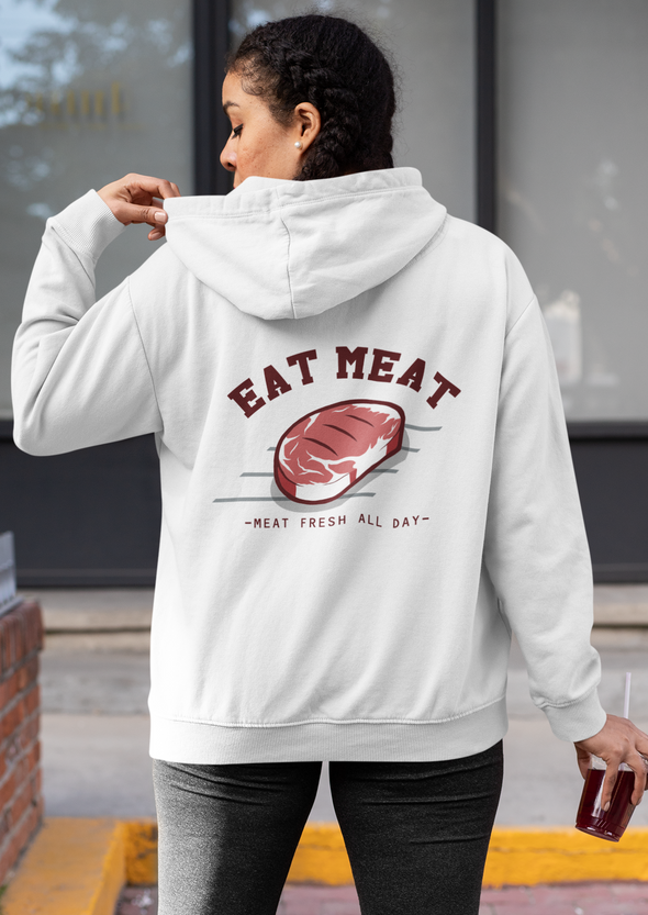 Unisex Steak Printed Hoodie
