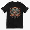 Unisex T-Shirt With Tiger Burning Print