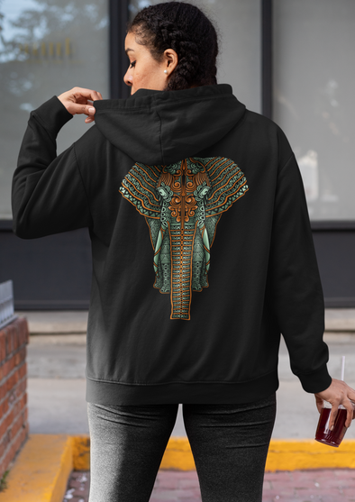 Elephant Printed Unisex Hoodie