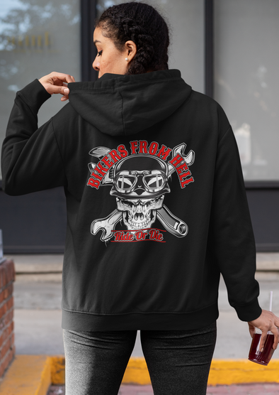 Bikers from Hell Printed Hoodie