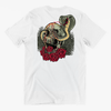 Skull With Snake And Rose Print Unisex T-shirt
