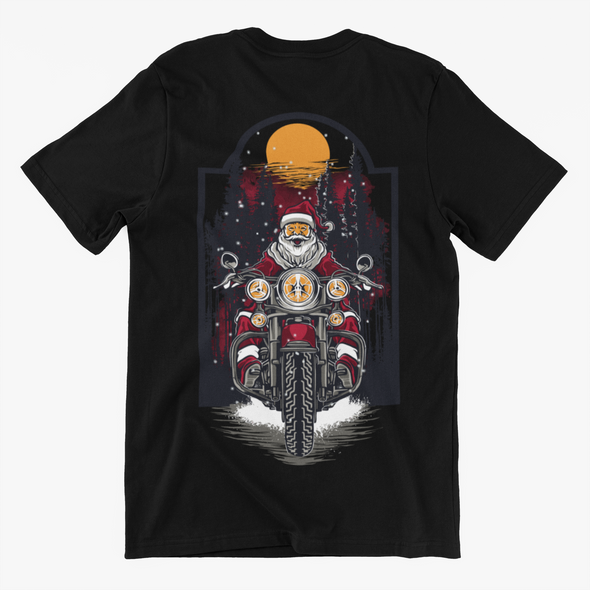 Santa Claus Motor Printed Unisex T-shirt
