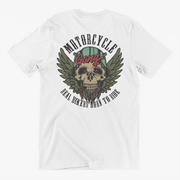 Motocross Skull Biker Unisex T-shirt