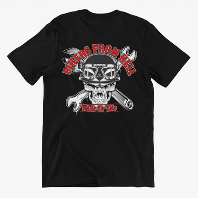 Unisex T-shirt With Bikers From Hell