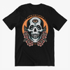Unisex T-Shirt With Skull And Roses