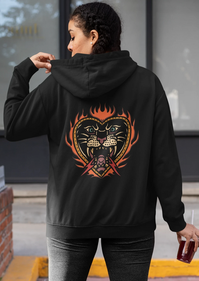 Burning Panther Unisex Hoodie