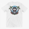 Skull With Beard And Moustache Unisex T-Shirt