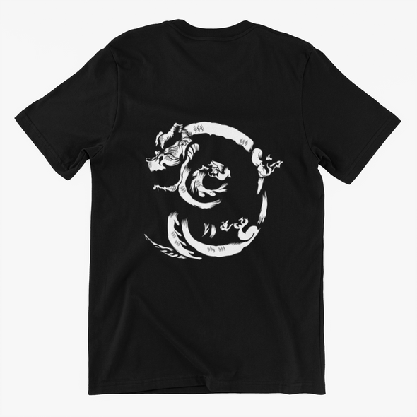 Silhouette Oriental Dragon Unisex T-shirt