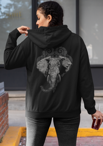 Elephant Printed Hoodie