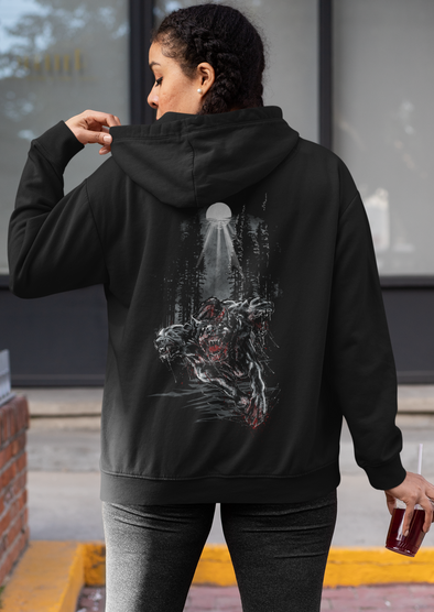 Unisex Cerberus Printed Hoodie