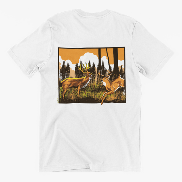 Unisex T-shirt With Hunting Print