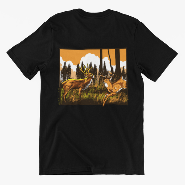 Unisex T-shirt With Hunting Print