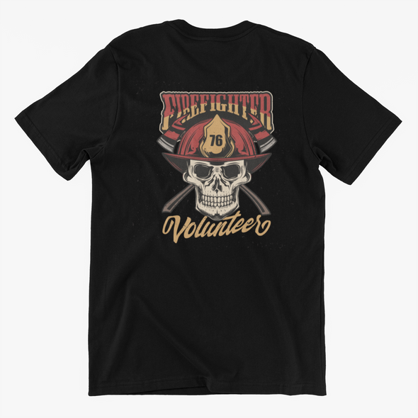 Fire Fighter Skull Unisex T-Shirts