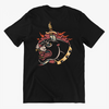 T-Shirt With Panther and Dagger Print