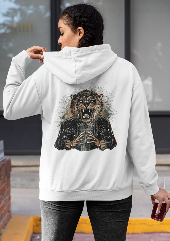 Unisex Lion Claws Printed Hoodie