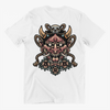 Unisex T-Shirt With Oni Mask Print