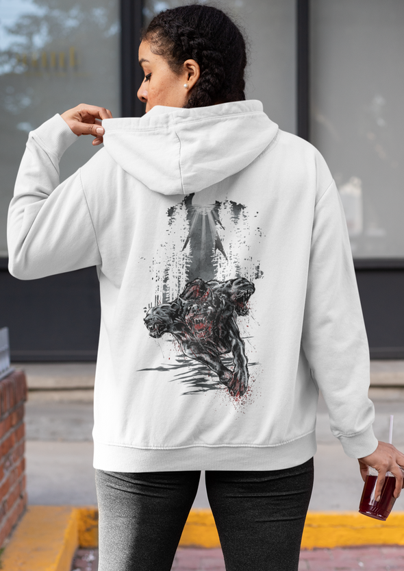 Unisex Cerberus Printed Hoodie